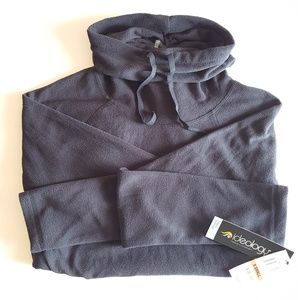 Ideology Black Fleece Pullover Sweater Size XS
